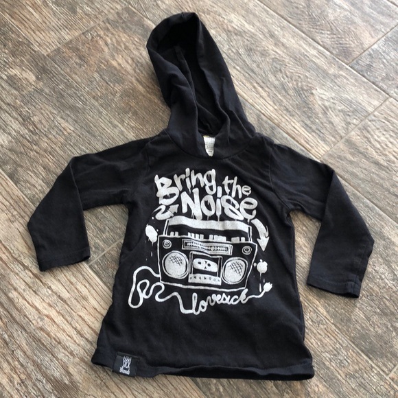 ⭐️sold⭐️Love sick threads hooded tee shirt - Picture 4 of 7